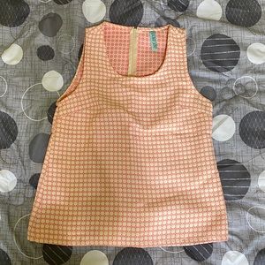 Francesca's Flower Embroidered Sleeveless Shell